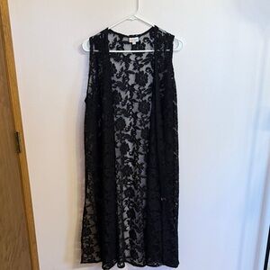 LuLaRoe Black Lace Overlay